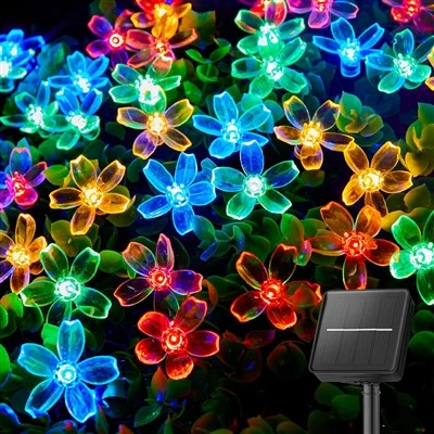 Bahçe Yard Çiti İçin LED Çiçek Güneş Dize Işıkları
