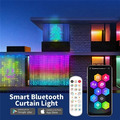 RGBIC LED Perde Işıkları Uygulaması ve Uzaktan Kumanda